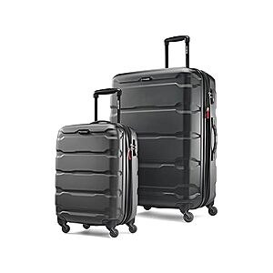 $119.99: 2-Piece Samsonite Omni PC Hardside Expandable Luggage with Spinner Wheels Blackt (20/28) at Woot!