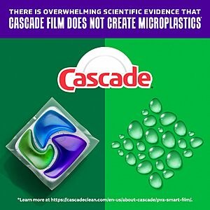 $15.29 S&S PRIME DAY Cascade Platinum Plus Dishwasher Pods, Dishwasher Detergent, Dish Detergent Soap, Lemon, 57 Count