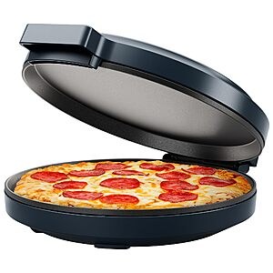 $39.99: 12" Chefman Countertop Nonstick Electric Everything Maker & Pizza Oven(Midnight) at Amazon