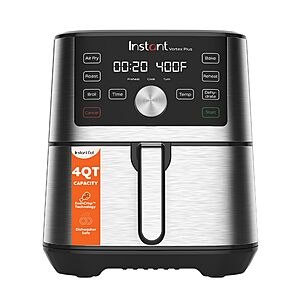 $69.99: Instant Pot Vortex Plus 6-in-1 Mini Air Fryer, 4 Quarts, Stainless Steel