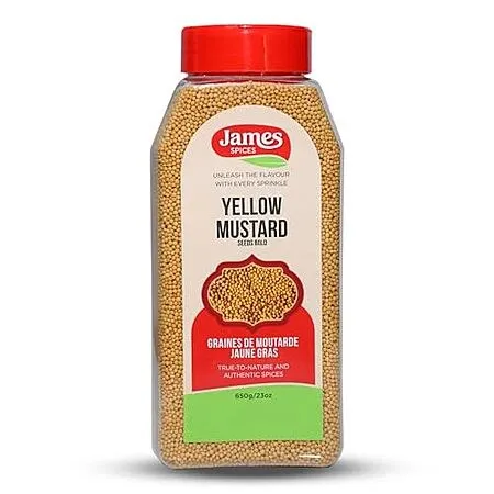 23-Oz James Spices Inc. Yellow Mustard Bold Seeds
