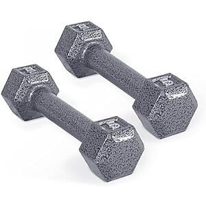 $10.99* | 5-Lb Pair CAP Barbell Cast Iron Hex Dumbbell at Amazon