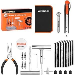 $11.89 | 38-Piece ValueMax Tire Repair Kit at Amazon