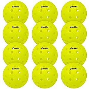 $11.99 | 12-Count Franklin Sports X-40 Outdoor Pickleballs at Amazon