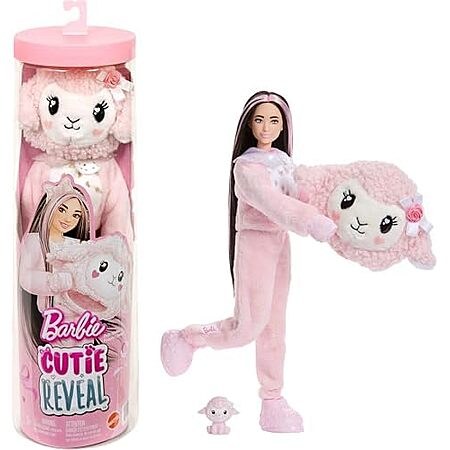 Barbie Cutie Reveal Doll & Accessories, Cuddly Series Lamb