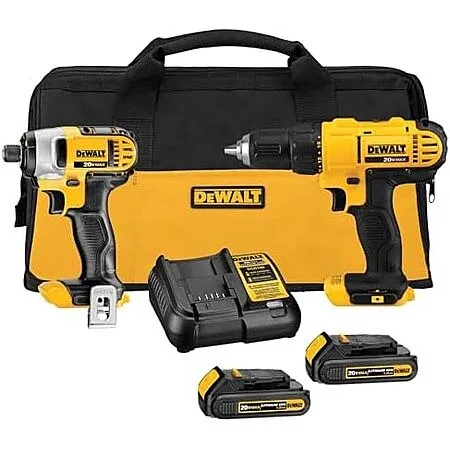 DeWALT 20V MAX Cordless Drill + Impact Driver Combo Kit