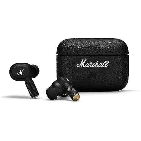 Marshall Motif II True Wireless Active Noise-Canceling Earbuds Headphones, Black