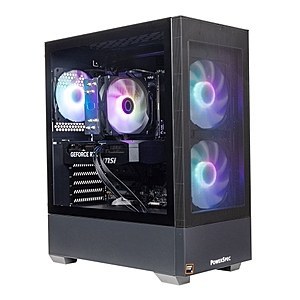$1299 | PowerSpec G531 Gaming PC, RTX 5070, Ryzen 5 7500X3D | Microcenter