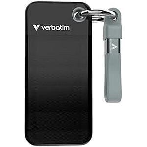 1TB Verbatim Pocket SSD, Up to 1000MB/s, USB-C, USB 3.2 Gen 2