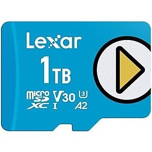 $149.99 | Lexar 1TB Play Blue Micro SD Card at Amazon