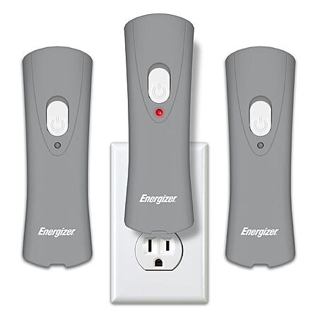 $15.86 Amazon Energizer Auto-On LED Flashlights Rechargeable (3-Pack) for Home Power Failure, Plug in LED Flashlight for Power Outage, Night Light