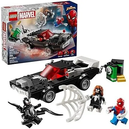 254-Piece LEGO Marvel Super Heroes: Spider-Man - Spider-Man vs. Venom Muscle Car (76309, 2025)