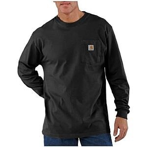 $16.41* | Carhartt Men's Dearborn Loose LS T-Shirt (Black) at Amazon