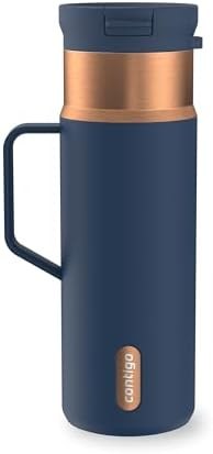 Contigo SnapSeal Stainless Steel Water Bottle, Straw-Compatible, 20oz