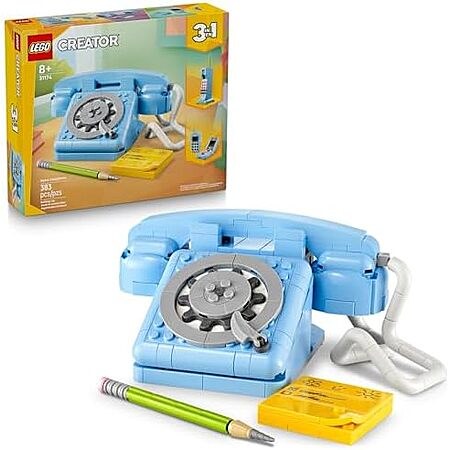 $16.79 | 383-Piece LEGO Creator: 3 in 1 - Retro Telephone (31174, 2025) at Amazon