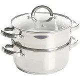 3-Qt Oster Sangerfield Stainless Steel Cookware Dutch Oven w/Steamer Basket
