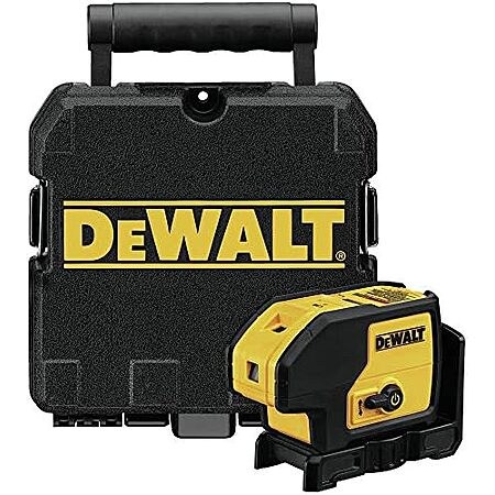 DEWALT Line Laser, Self-Leveling, 3-Beam, Red, Includes Carrying Case (DW083K)