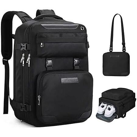 17.3" Maelstrom Carry On Travel Backpack w/ Shoe Compartment (Black)