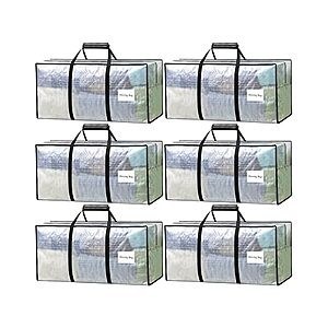 $19.99 | 23-Gallon VISVEIL Heavy-Duty Storage Bags (6-Pack) at Woot!