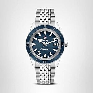 $1979.95 | RADO Captain Cook Automatic Bracelet Watch, 42mm in Blue at Amazon