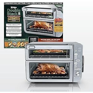 $249.99 | Ninja Air Fryer & Toaster Oven Combo with Thermometer, DCT651 at Amazon