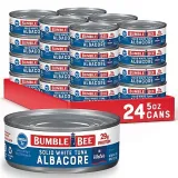 or less S&S 10% off Q Bumble Bee Solid White Albacore Tuna in Water, 5 oz (Pack of 24)