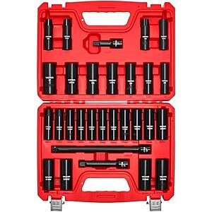 $29.99* | 29-Piece VEVOR 1/2" Drive Impact Socket Set at Amazon