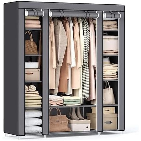 $31.42* | SONGMICS Closet Wardrobe, Portable Closet, Clothes Storage Organizer at Amazon