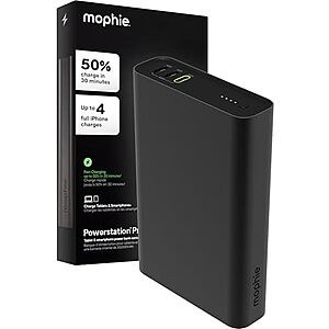 Mophie 20,000mAh Powerstation Fast 3-Port 45W USB-C Power Bank