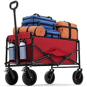 $37.97* | 102L DUMOS Collapsible Wagon Cart (330 lbs Capacity) at Amazon