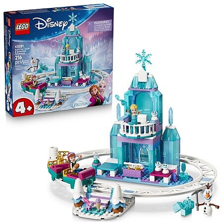 216-Piece LEGO Disney: Frozen - Elsa's Ice Castle & Snow Ride Adventure