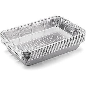 $4.99 | 10-Pack Weber Aluminum Drip Pan (Large) at Amazon