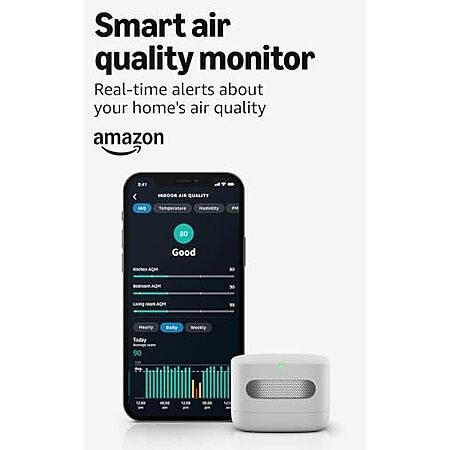 $46.99 | Amazon Smart Air Quality Monitor at Amazon