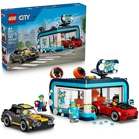 583-Piece LEGO City - Drive-Through Car Wash (60497, 2026)