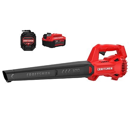 $49: CRAFTSMAN V20 Cordless Leaf Blower, 90 MPH, 200 CFM, 4.0Ah Battery & Charger (CMCBL710M1)