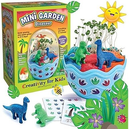 $5.27* | Creativity for Kids Mini Garden Terrarium Kit (Dinosaur) at Amazon