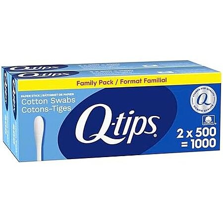 $5.96* | 2-pk 500-ct Q-tips Cotton Swabs at Amazon