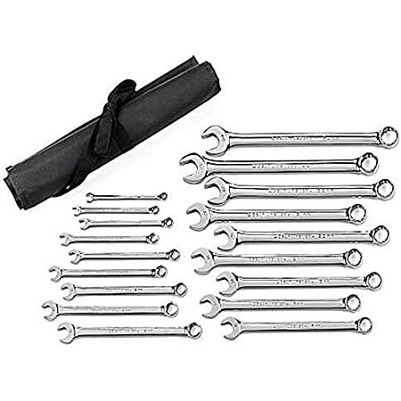 GEARWRENCH 18 Pc. 12 Pt. Long Pattern Combination Wrench Set, Metric - 81920