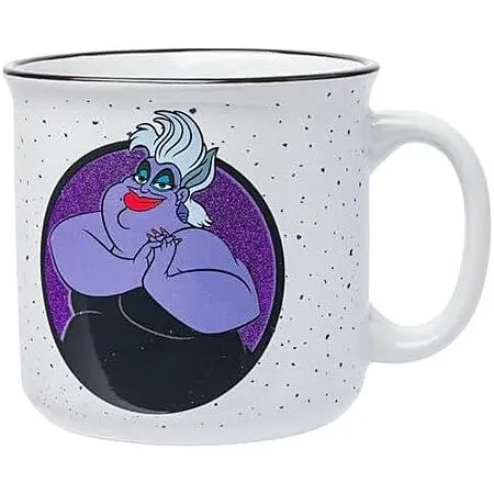 Silver Buffalo Disney Villains Ursula Glitter, Ceramic Camper Mug, 20oz