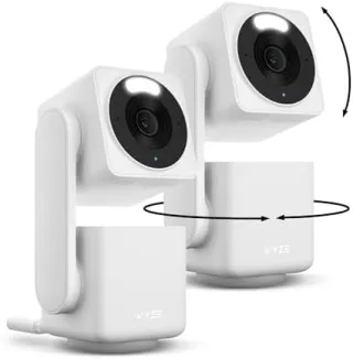 2-Pack WYZE Cam Pan v4, 4K Smart Home Security Camera System