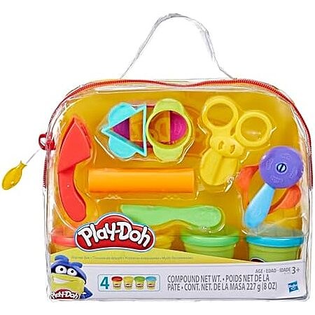 $7.28 | 9-Piece Play-Doh Starter Set w/ Storage Tote & 4 Modeling Compound Cans at Amazon