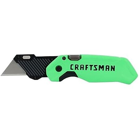 $7.98* | CRAFTSMAN High-Visibility Folding Utility Knife at Amazon