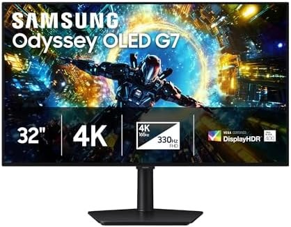 32" Samsung Odyssey OLED G7 4K 165Hz / 1080p 330Hz Dual Mode Monitor (G73SH)
