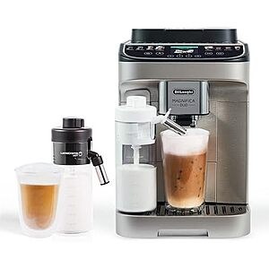 $799.95 | De'Longhi Magnifica Duo Automatic Espresso Machine, Milk Frother, Silver at Amazon