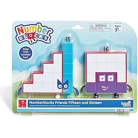 hand2mind Numberblocks Friends Fifteen and Sixteen Figure Pack, Ages 3+