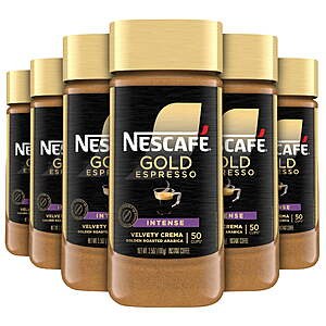 (6 pack) NESCAFÉ Gold Espresso Intense, Instant Coffee, 3.5 oz - $30.98