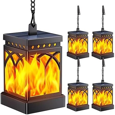 4-Pk KOOPER Outdoor Waterproof Solar Lanterns