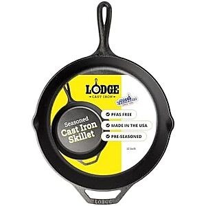 [AC] $22.39* | 12" Lodge Seasoned Cast Iron Skillet at Amazon