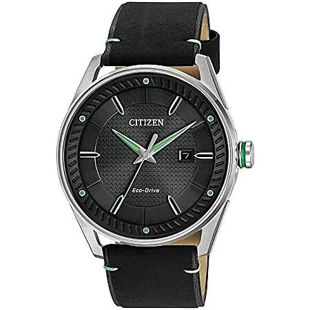 Citizen Men's Sport Casual 3-Hand Eco-Drive Watch, Date, Patterned Dial