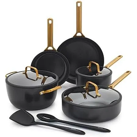 GreenPan Nonstick Reserve Pro 10 Piece Cookware Set, Black